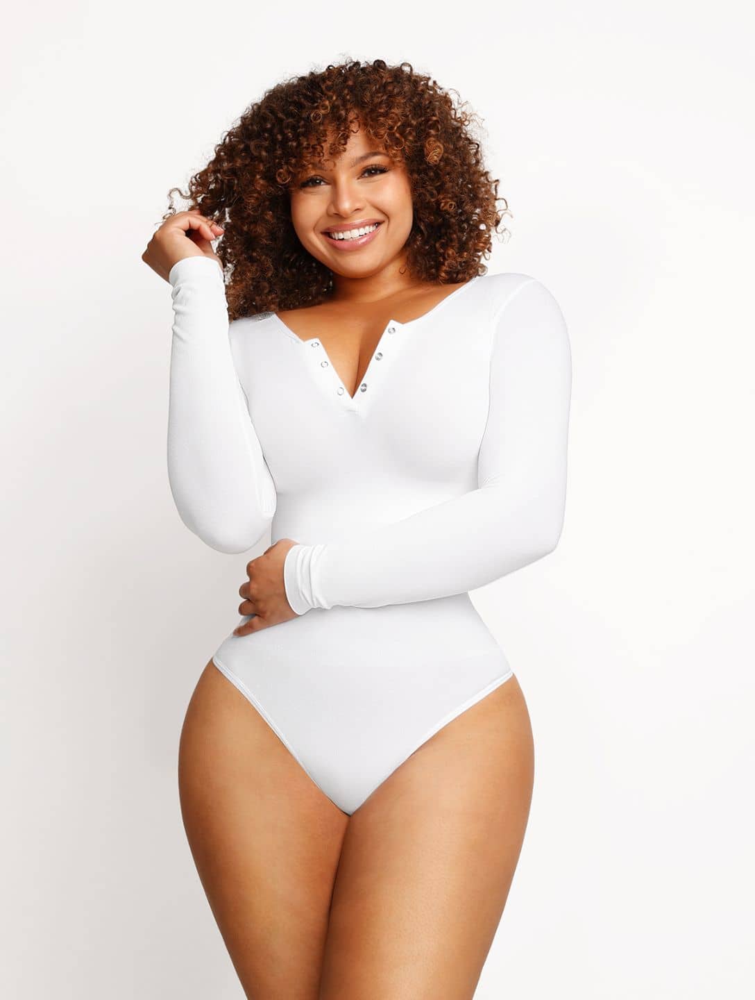 Sienna Seamless Elegance Bodysuit Built-in Shapewear