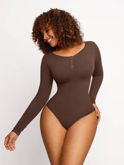 Sienna Seamless Elegance Bodysuit Built-in Shapewear