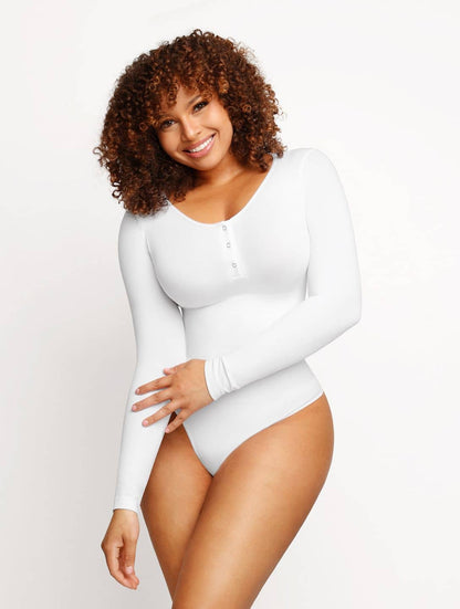 Sienna Seamless Elegance Bodysuit Built-in Shapewear