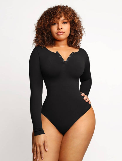 Sienna Seamless Elegance Bodysuit Built-in Shapewear